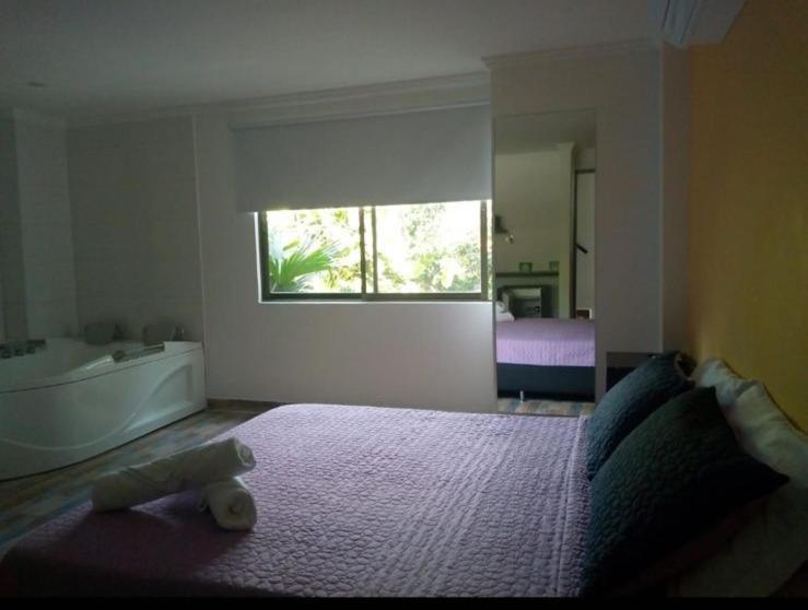 El Tobogan Hotel En San Jeronimo Bagian luar foto